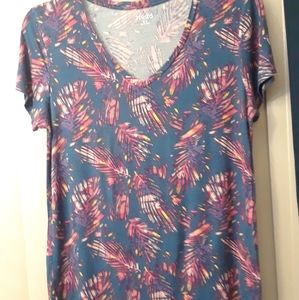 Mudd T-shirt•Navy/Mixed color print Sz XL